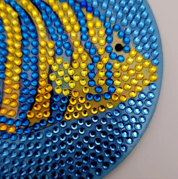 Blue and Yellow Ocean Fish Coaster - Picture 3 of 3